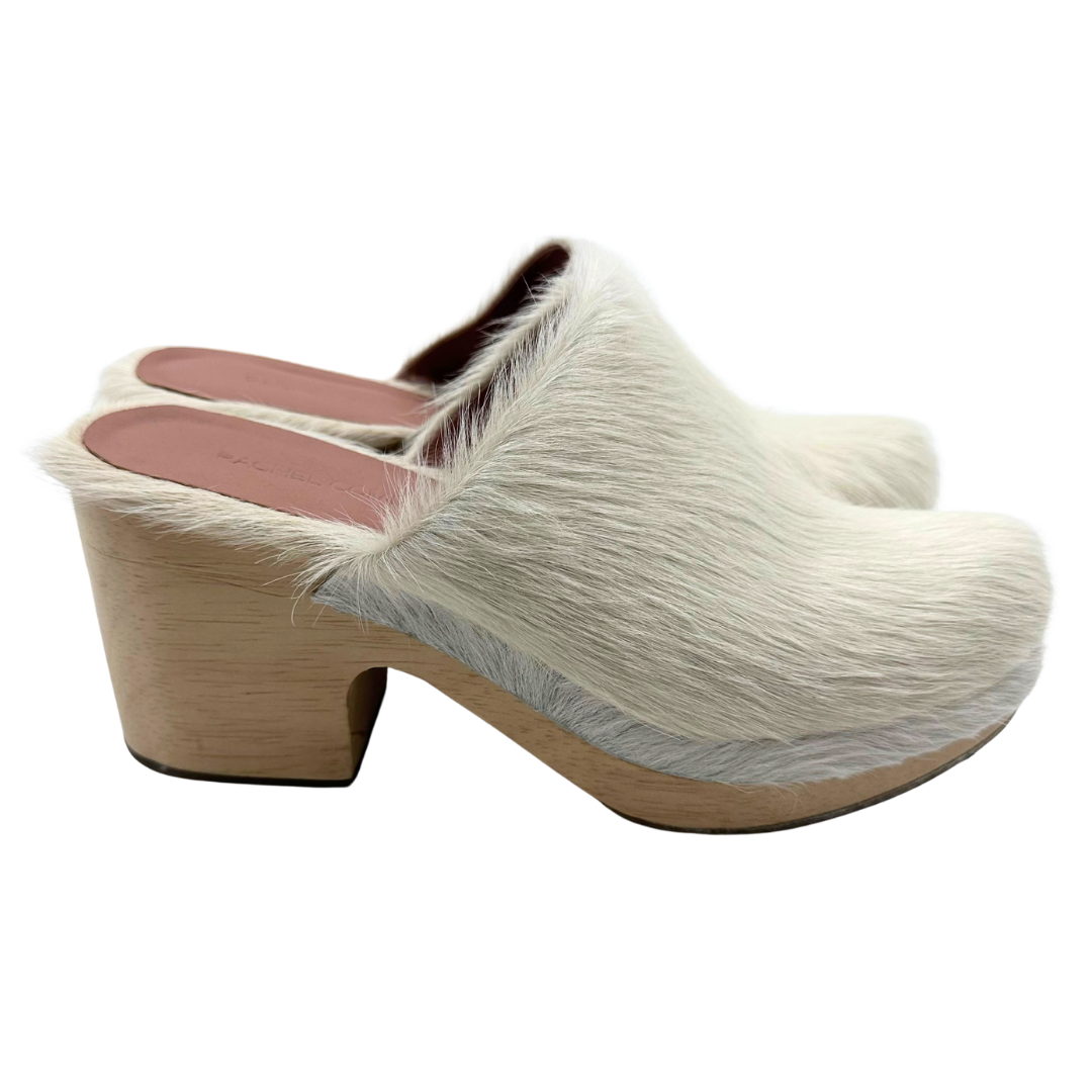 Rachel Comey 8 38 White Pony Hair Clogs