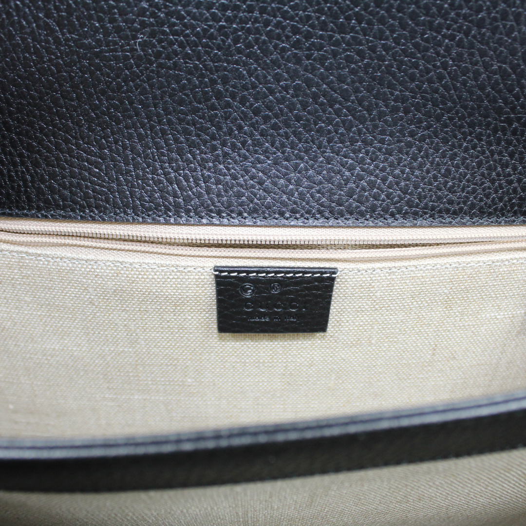 Gucci Large Interlocking GG Leather Shoulder Bag