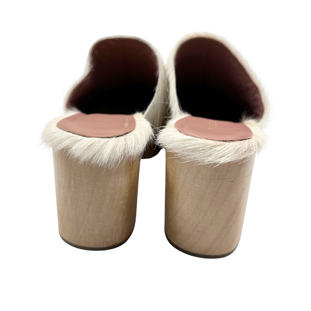 Rachel Comey 8 38 White Pony Hair Clogs