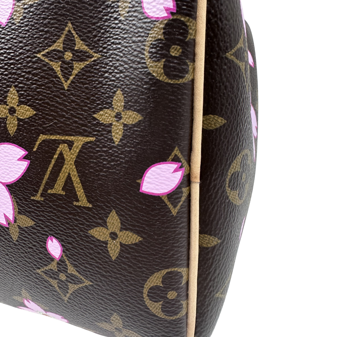 Louis Vuitton Limited Edition Speedy 25 Murakami Cherry Blossom Bandouliere