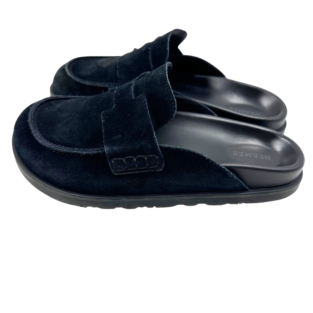 Hermes 40 Black Go Mules