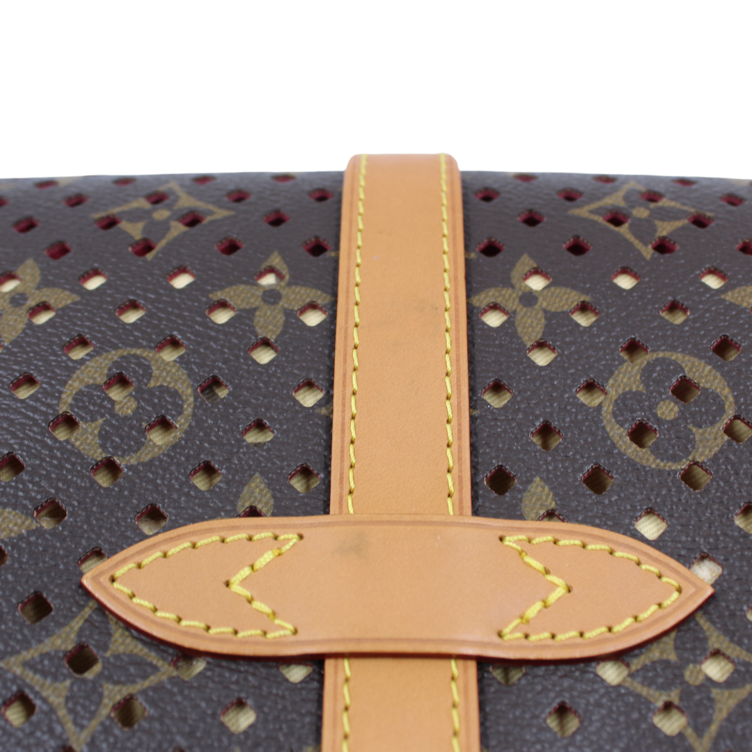 Louis Vuitton Saumur Monagram Perforated Clutch
