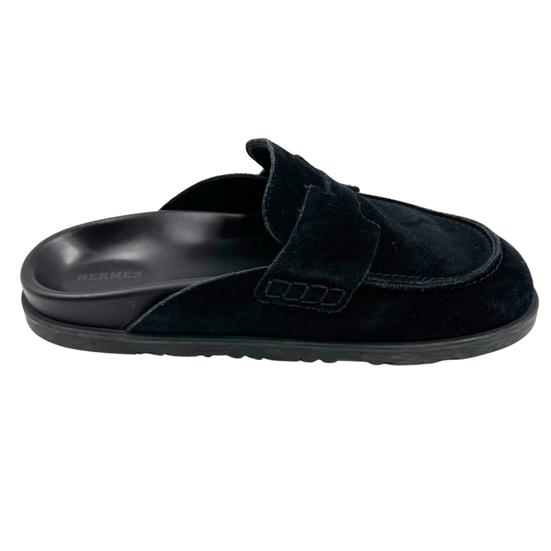 Hermes 40 Black Go Mules