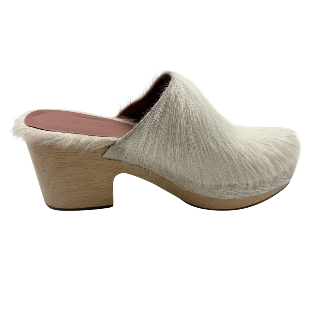 Rachel Comey 8 38 White Pony Hair Clogs