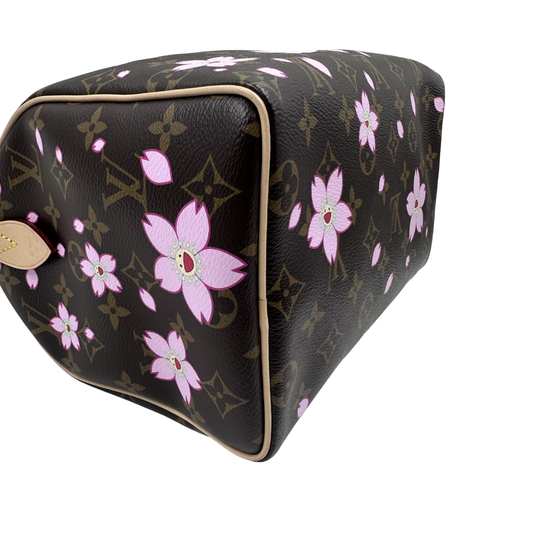Louis Vuitton Limited Edition Speedy 25 Murakami Cherry Blossom Bandouliere