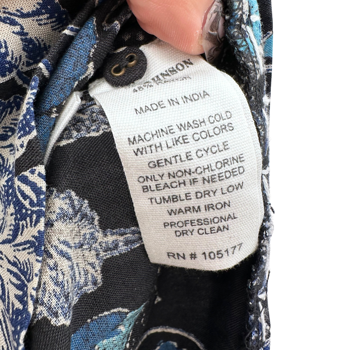 Ulla Johnson Size 0 Black/Blue Top