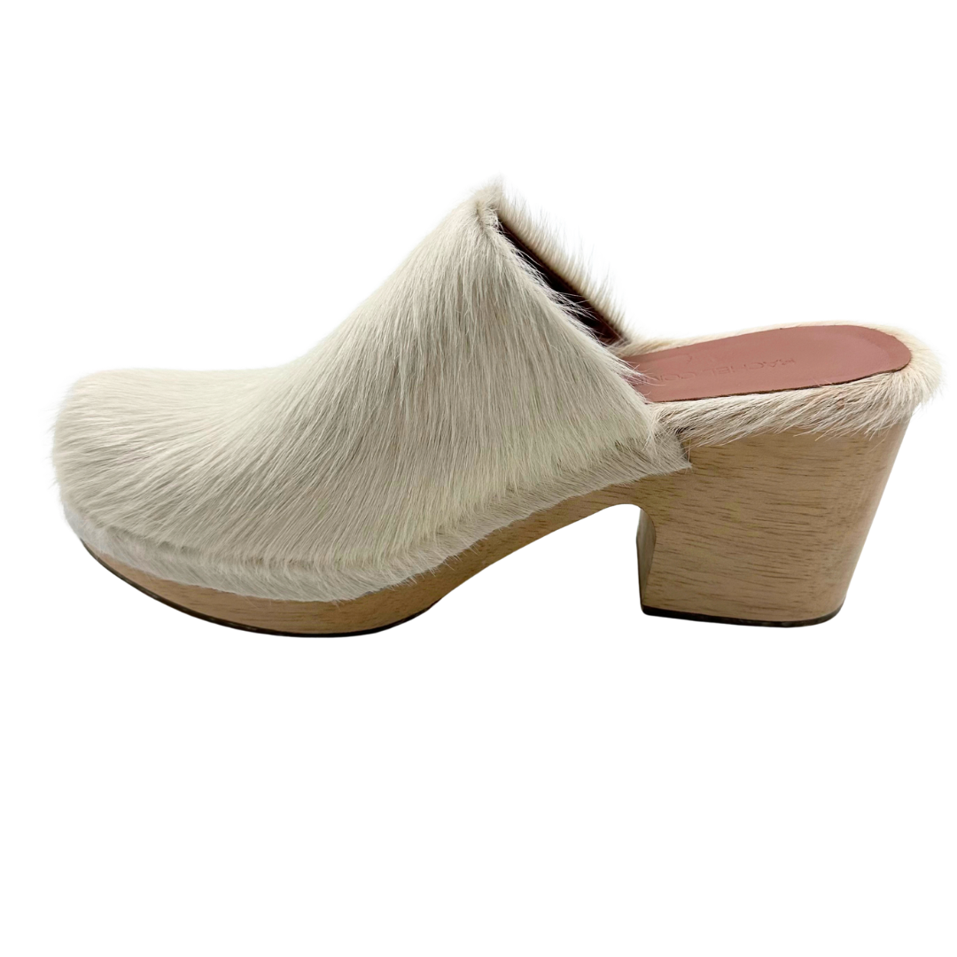 Rachel Comey 8 38 White Pony Hair Clogs