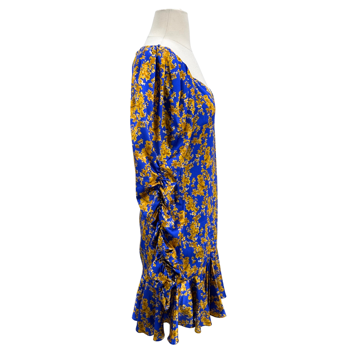 Caroline Constas Size M Blue/Gold Dress