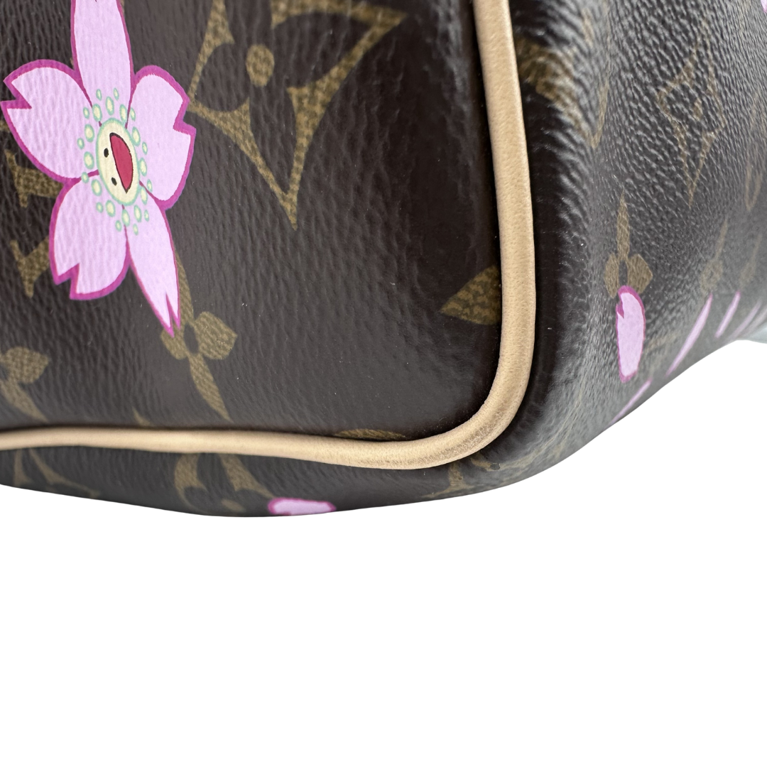 Louis Vuitton Limited Edition Speedy 25 Murakami Cherry Blossom Bandouliere