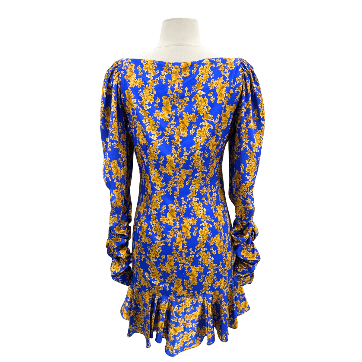 Caroline Constas Size M Blue/Gold Dress