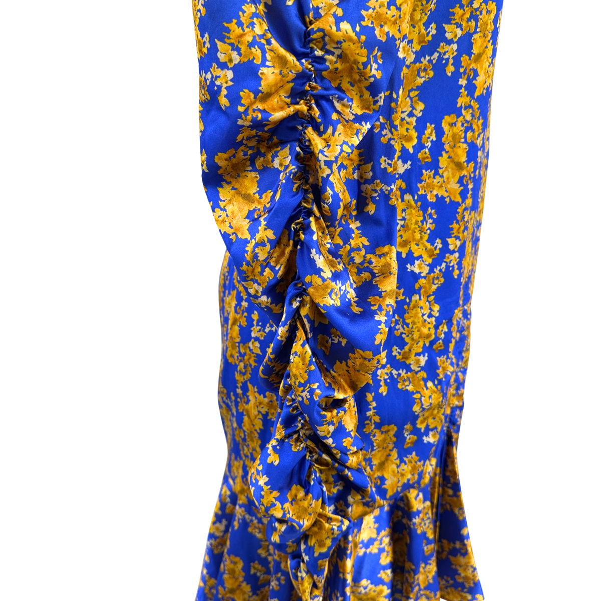 Caroline Constas Size M Blue/Gold Dress