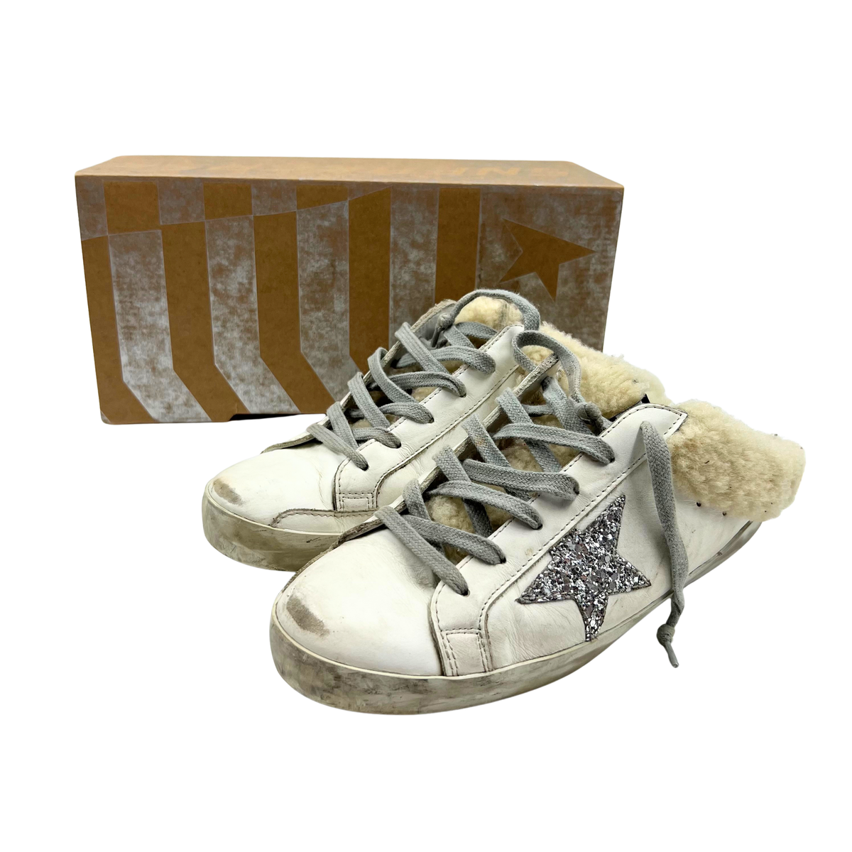 Golden Goose 38 White/Cream Sneakers