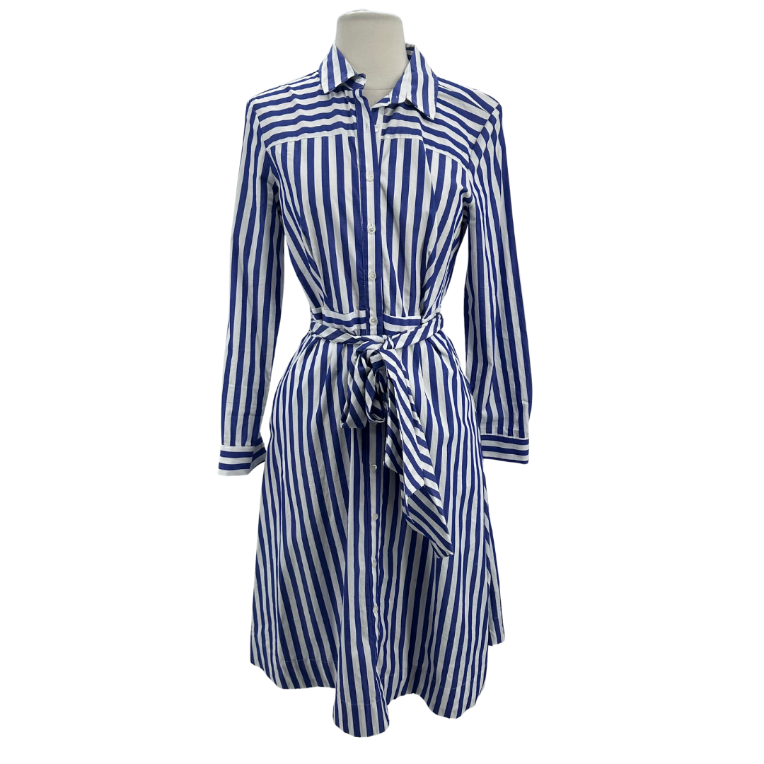 J Crew Blue/White Dress