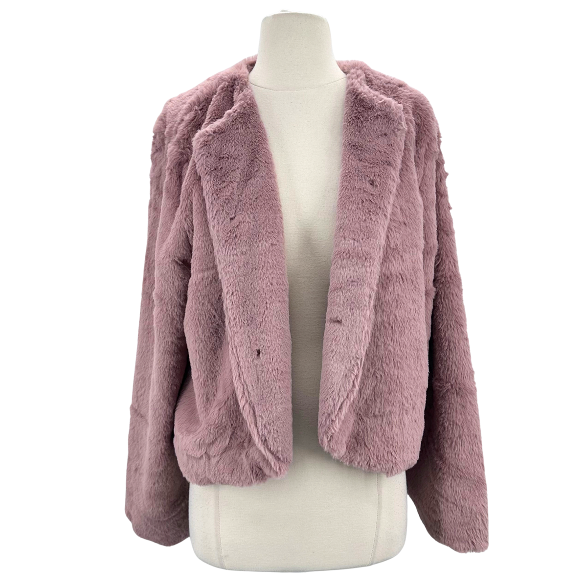 Allegra K Pink Faux Fur
