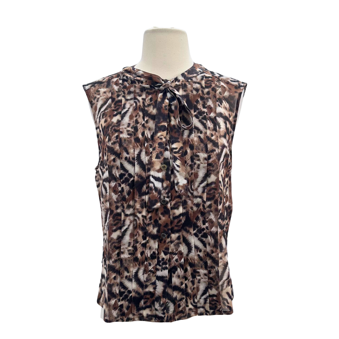Escada Animal Print Blouse