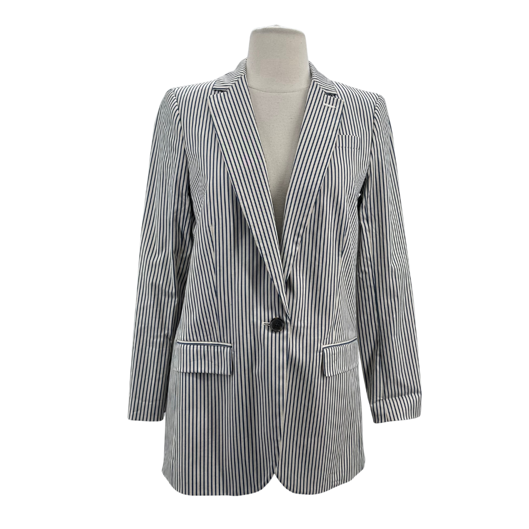 J Crew Blue Stripe Blazer