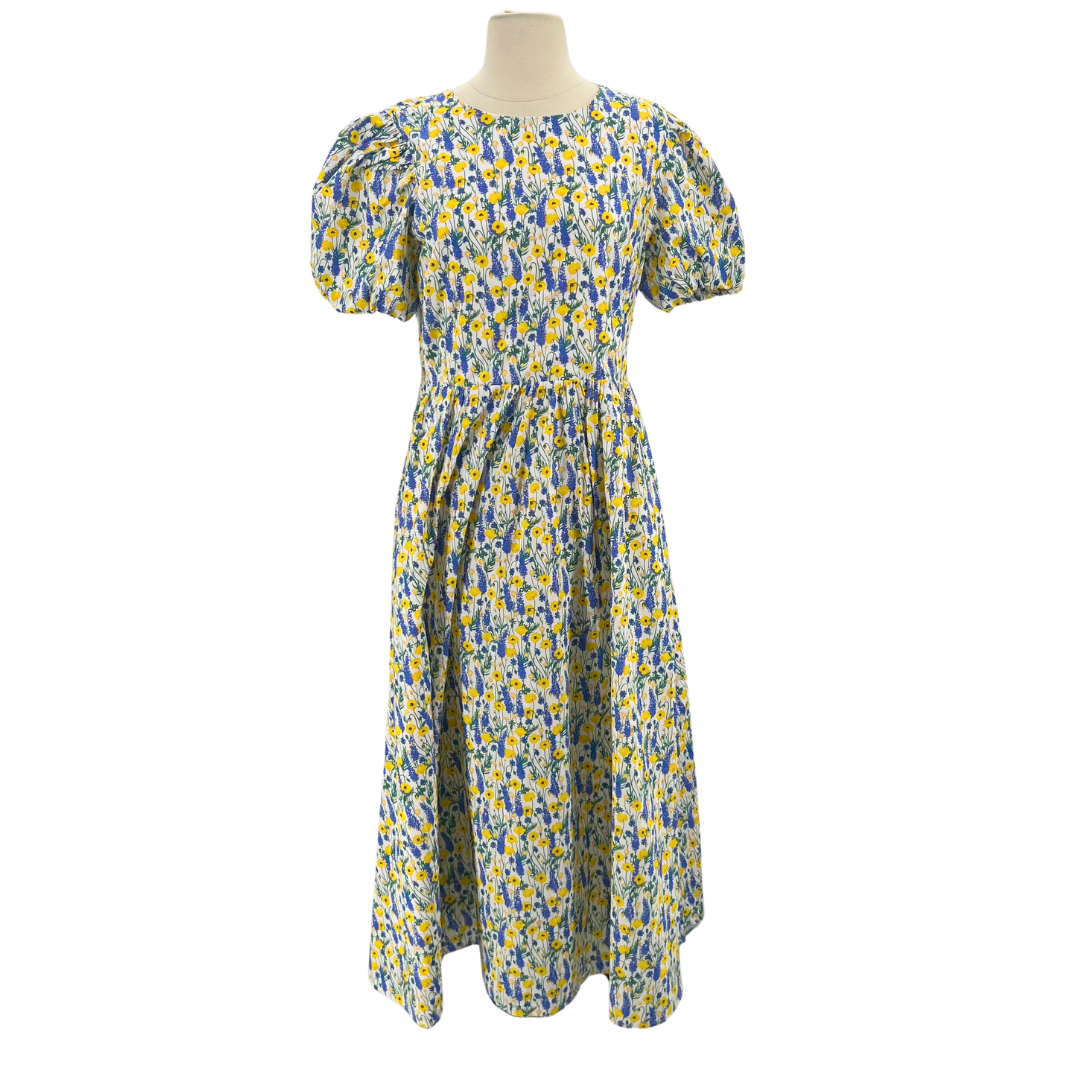 Hyacinth House Size L Blue Floral Dress Hyacinth House Size L Blue Floral Dress
