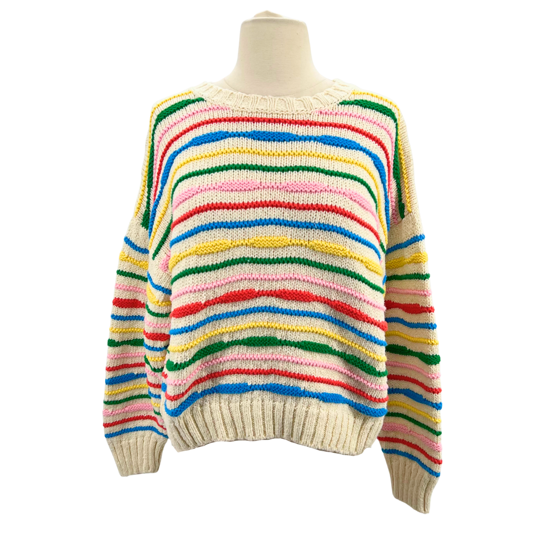 MOTHER White/Multi Sweater