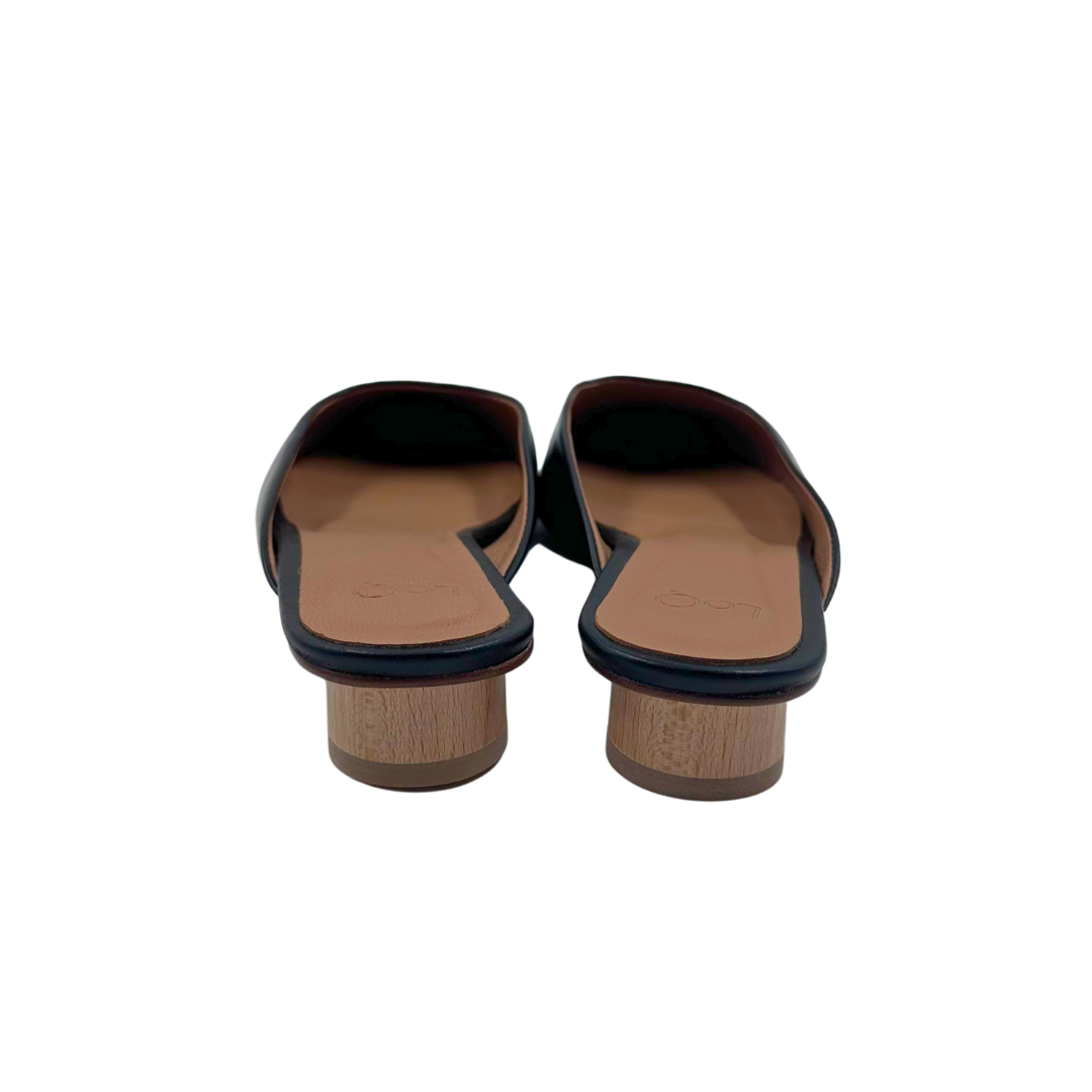 LoQ 37 Black Carmen Mules