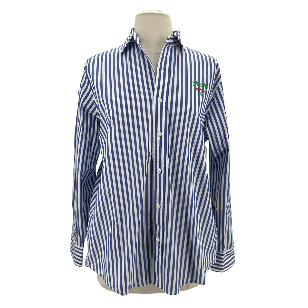 MOTHER Blue/White Top