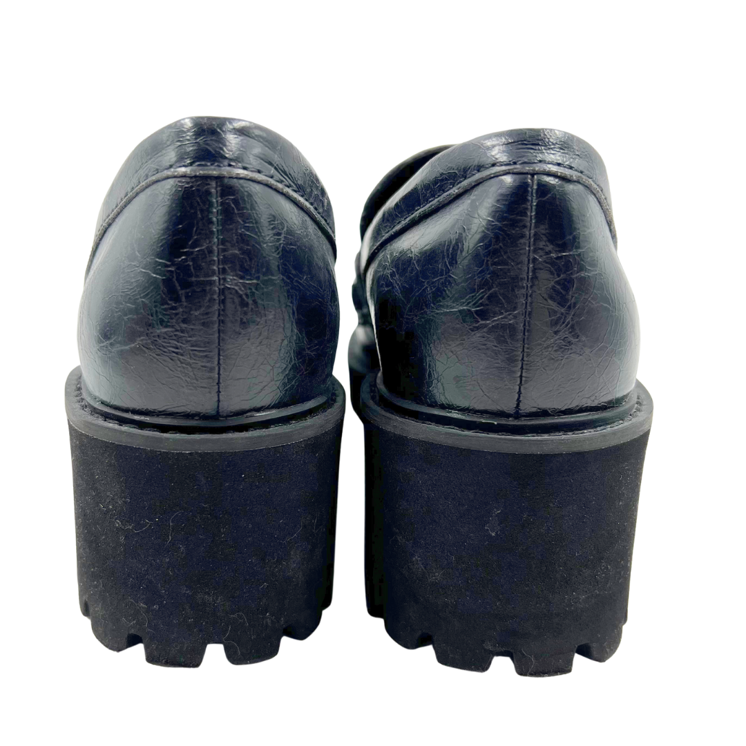 Dolce Vita 6 Black Leather Loafers