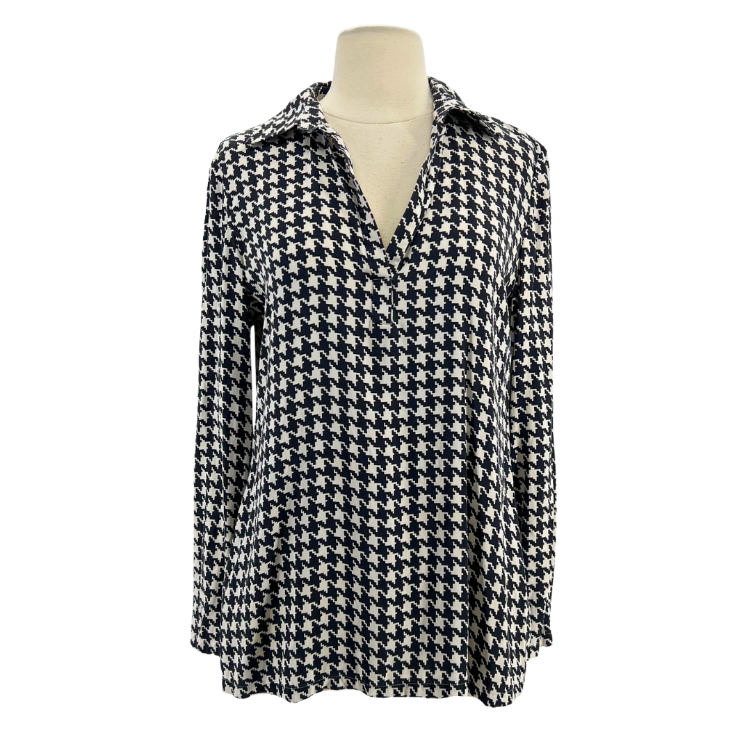 Moda Seta Sandra King Black/white Blouse