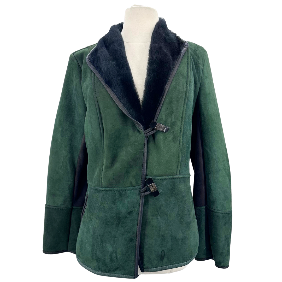 Chic Green/Black Coat
