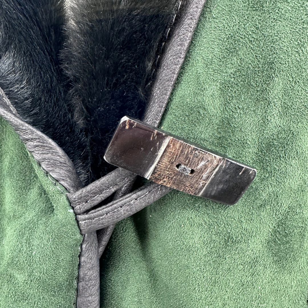 Chic Green/Black Coat