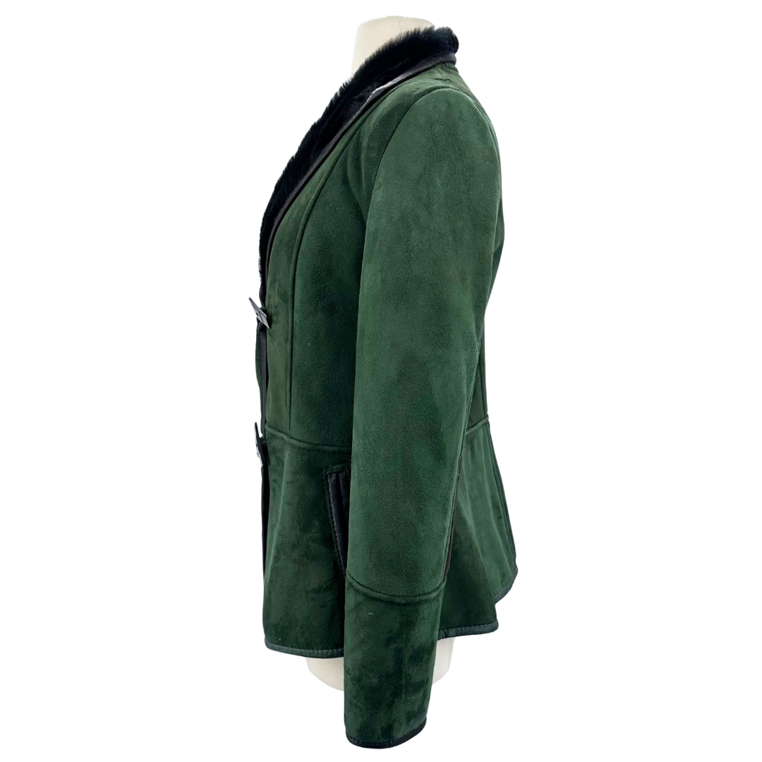 Chic Green/Black Coat