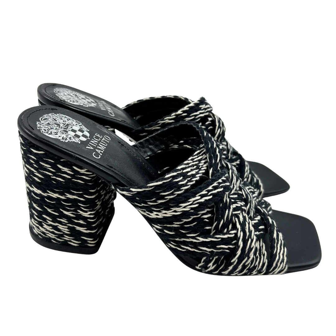 Vince Camuto 7 Black/Cream Heels