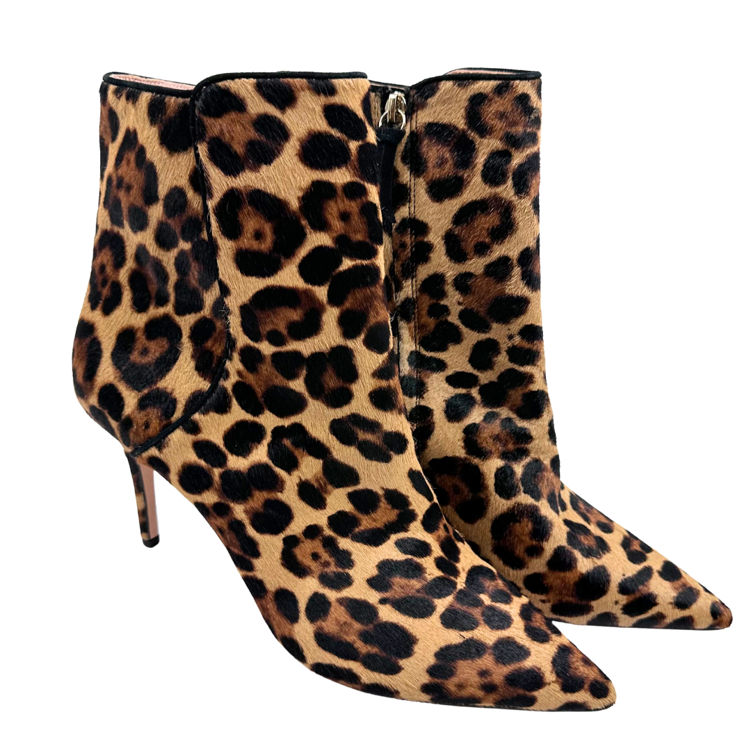J Crew 10 Cheetah Calf Hair Booties