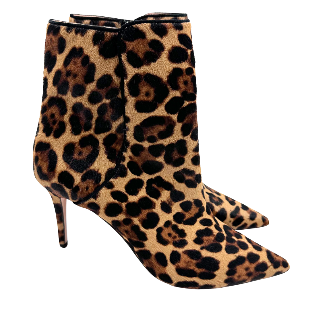 J Crew 10 Cheetah Calf Hair Booties
