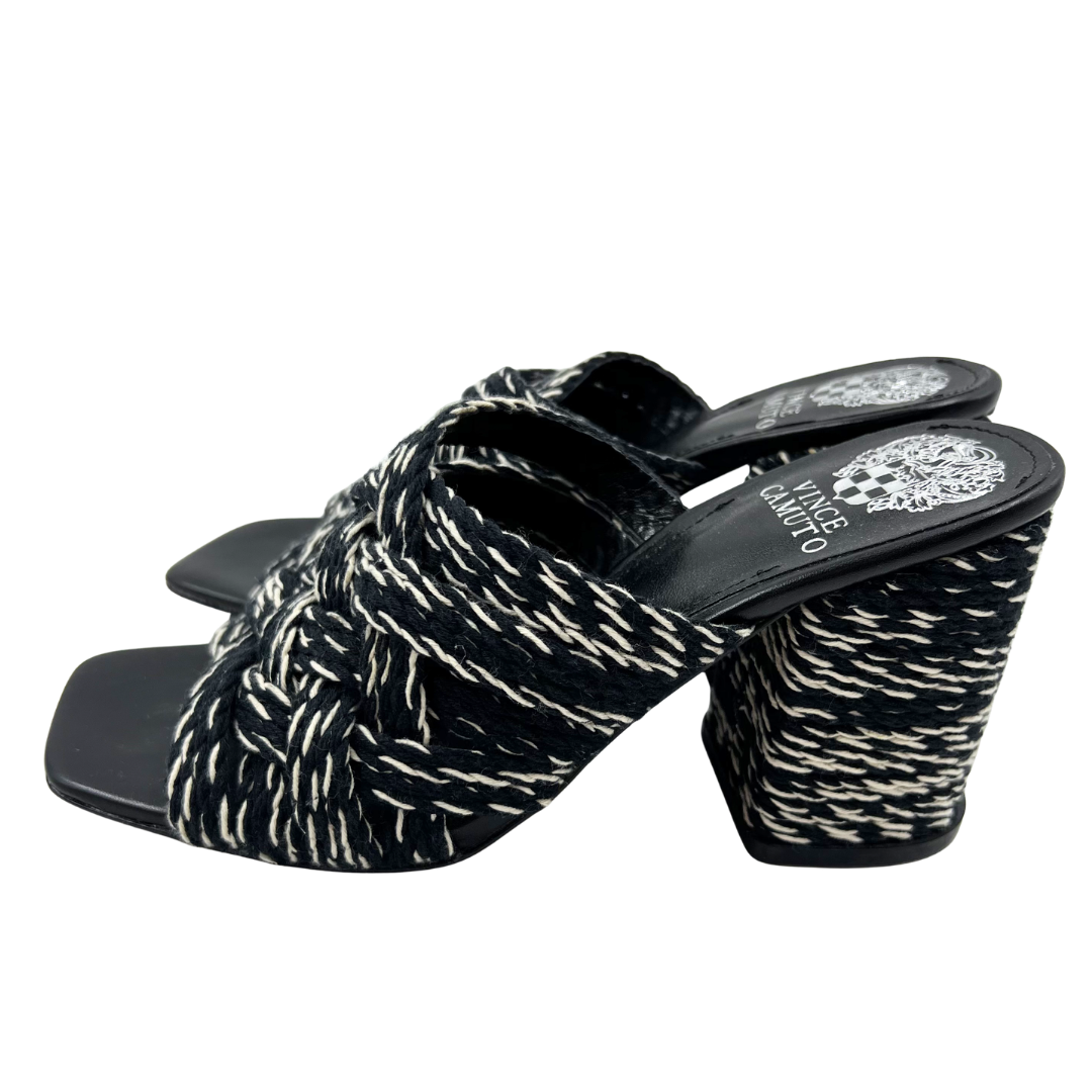 Vince Camuto 7 Black/Cream Heels