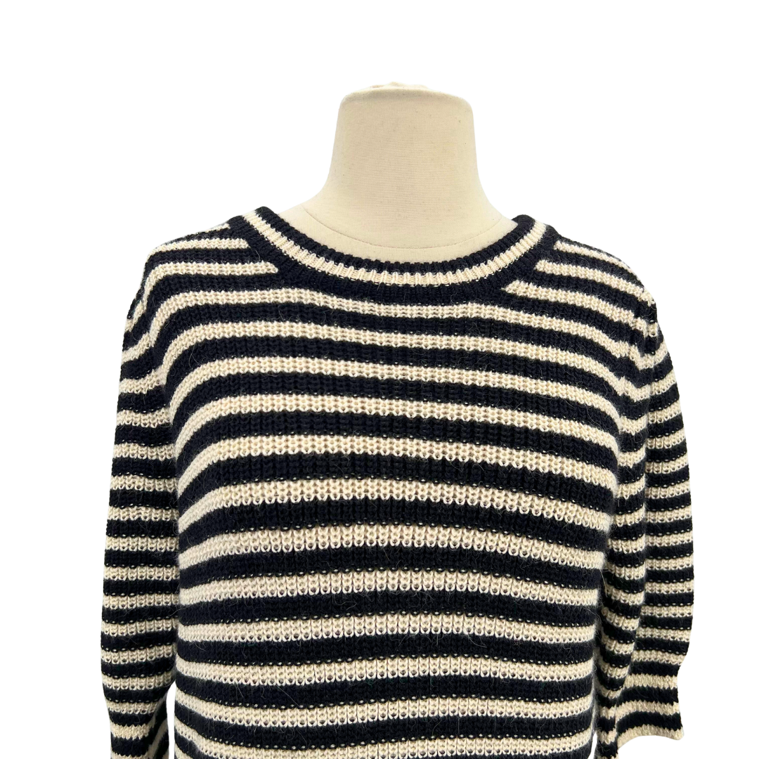 Eleven Six White/Black Sweater