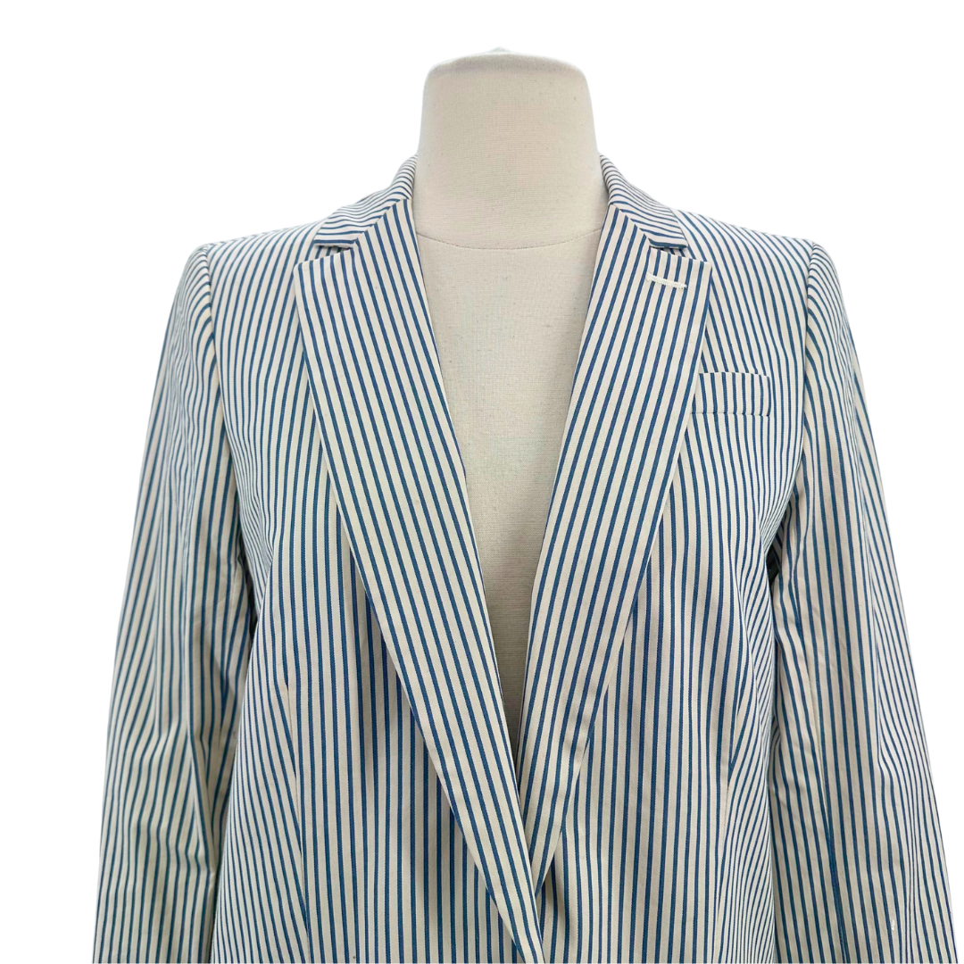 J Crew Blue Stripe Blazer
