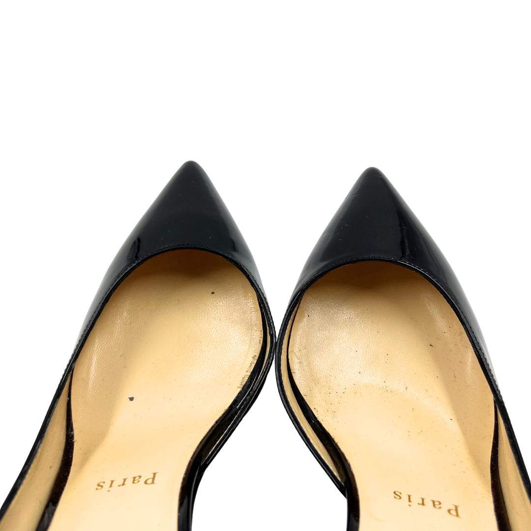Christian Louboutin 7 38 Black Patent Leather D'Orsay