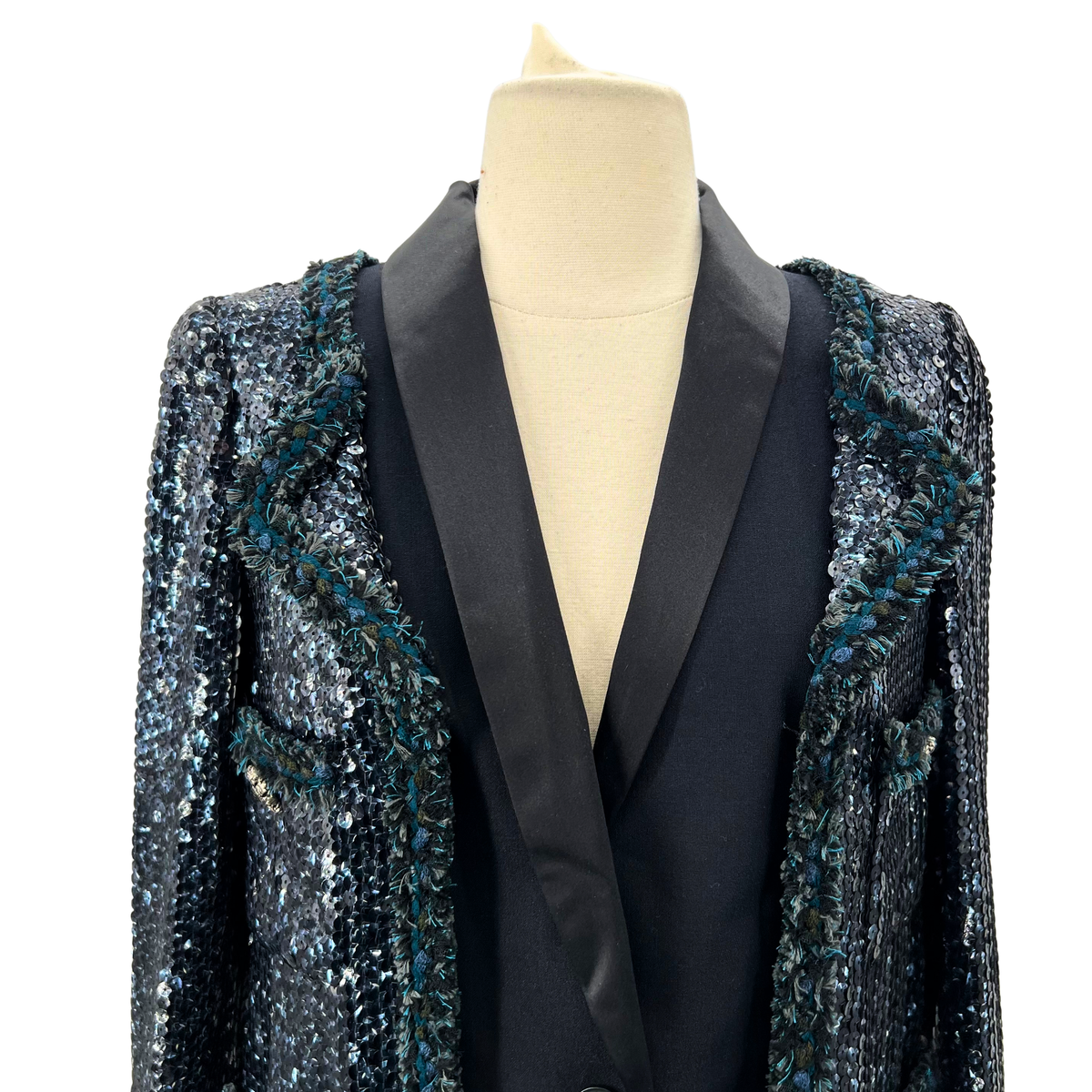 Chanel Black/Green Blazer
