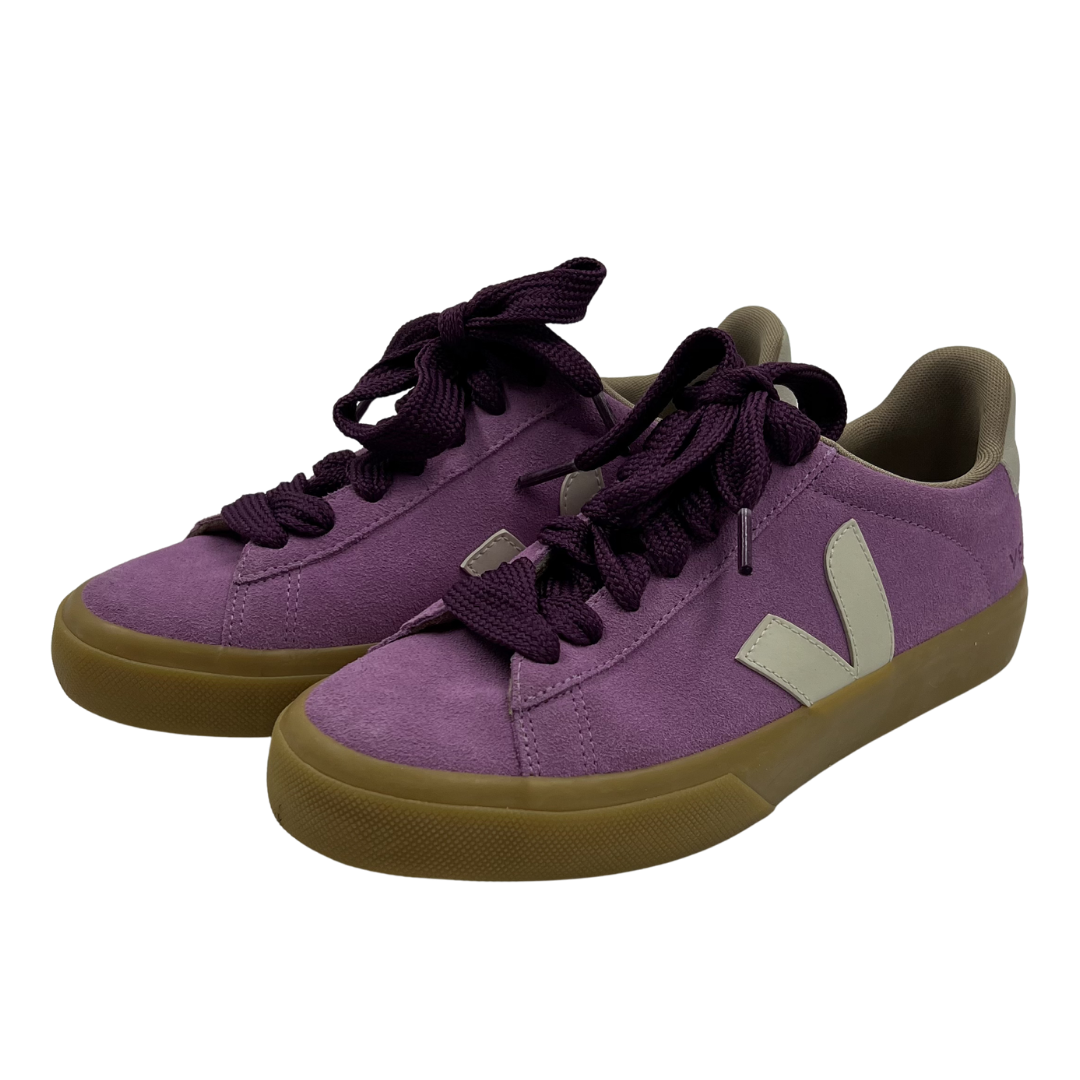 Veja 7 Lavender Suede Sneakers