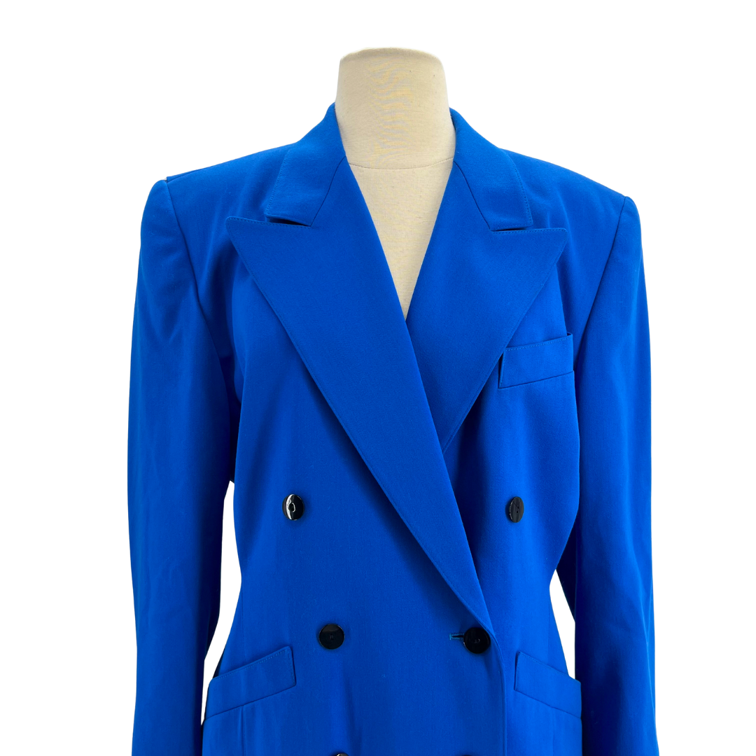 Escada Bright Blue Skirt Suit