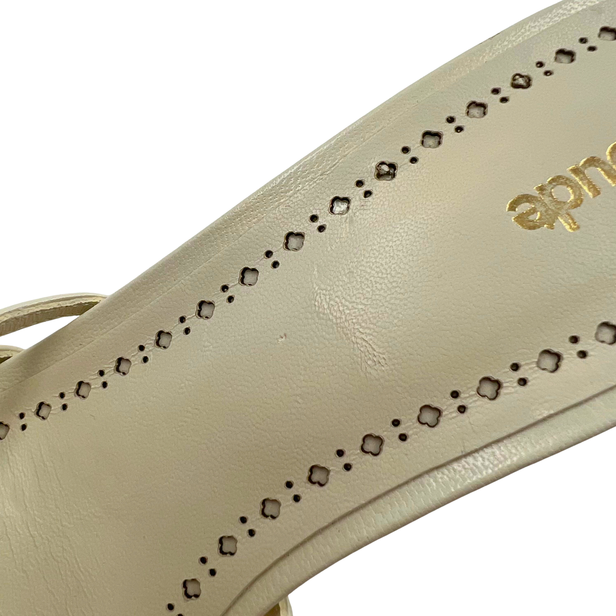 Larroude 9.5 Cream Heels
