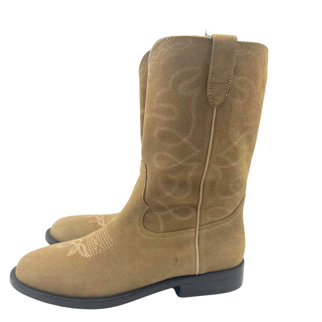 Loeffler Randall 7 Tan Suede Cowboy