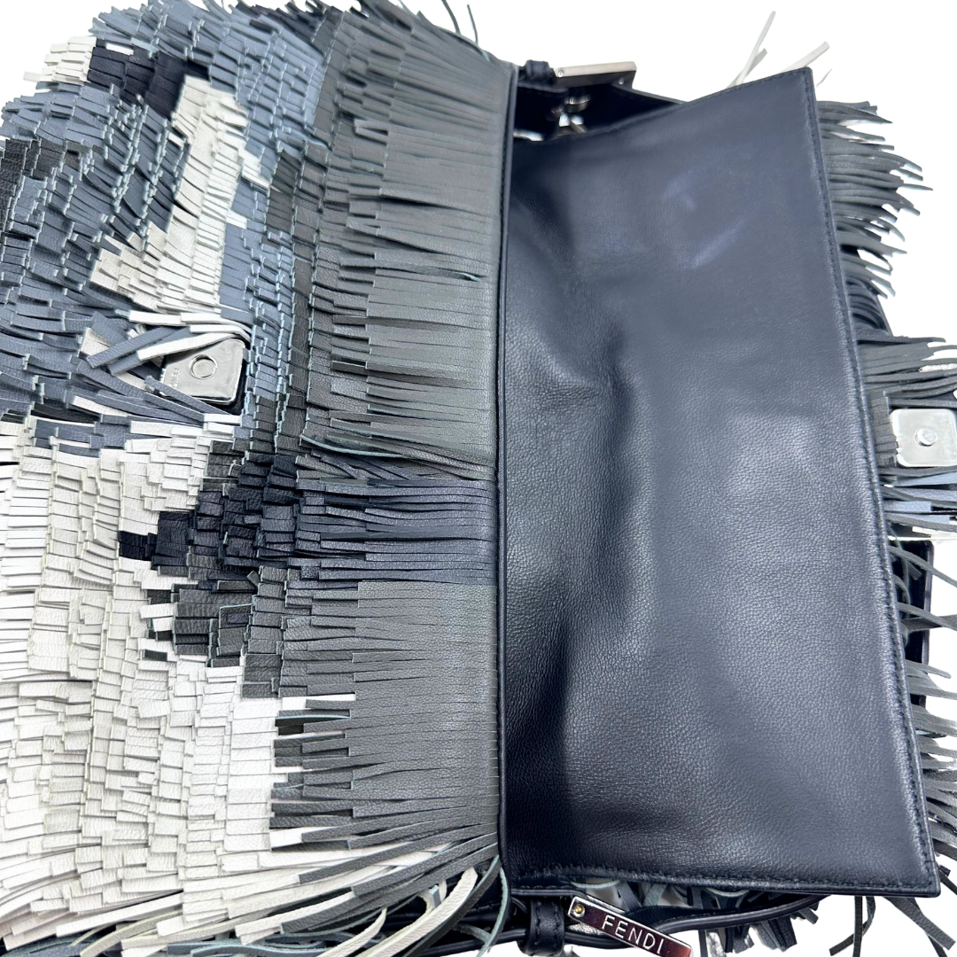 Fendi The Fringed Leather Baguette
