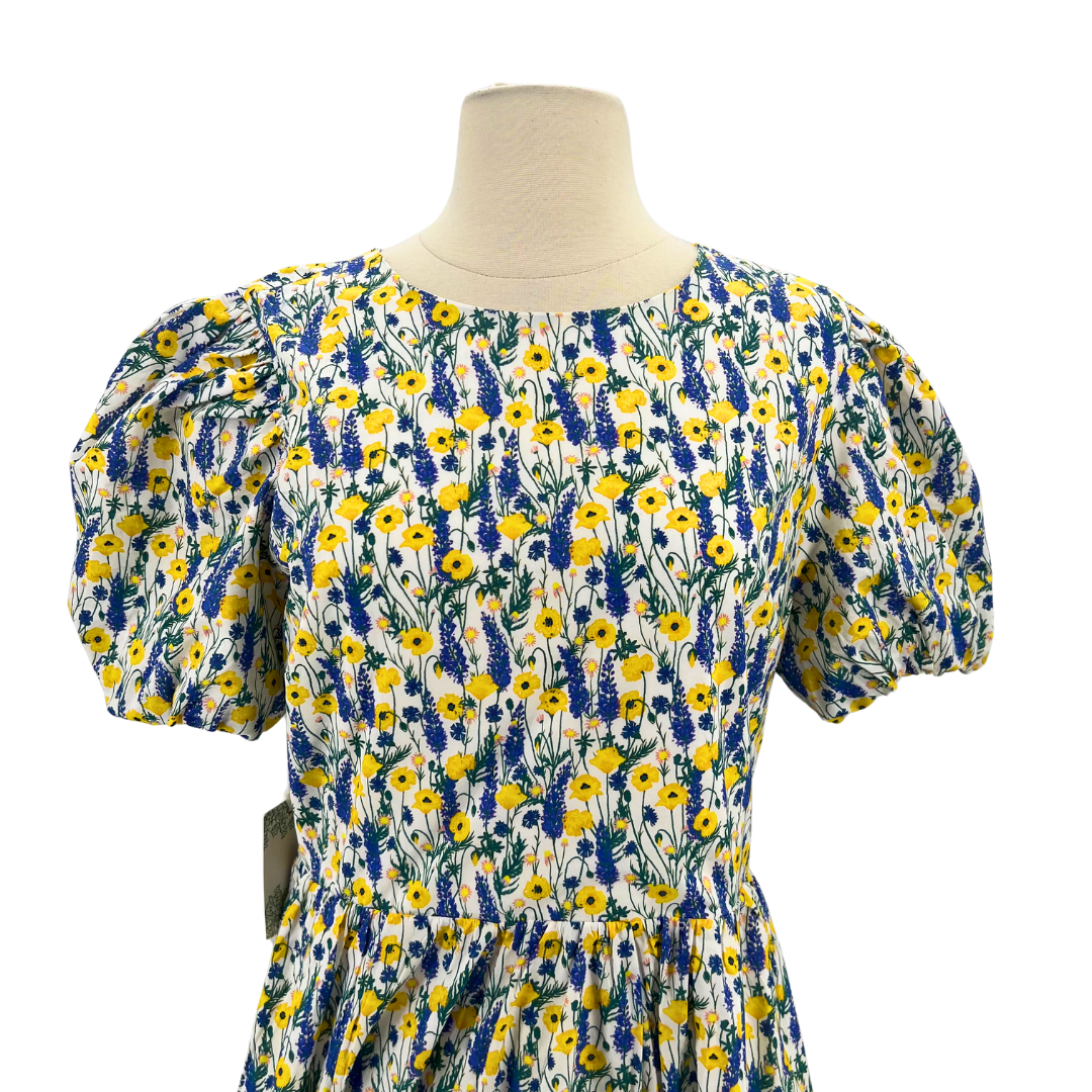 Hyacinth House Size L Blue Floral Dress Hyacinth House Size L Blue Floral Dress