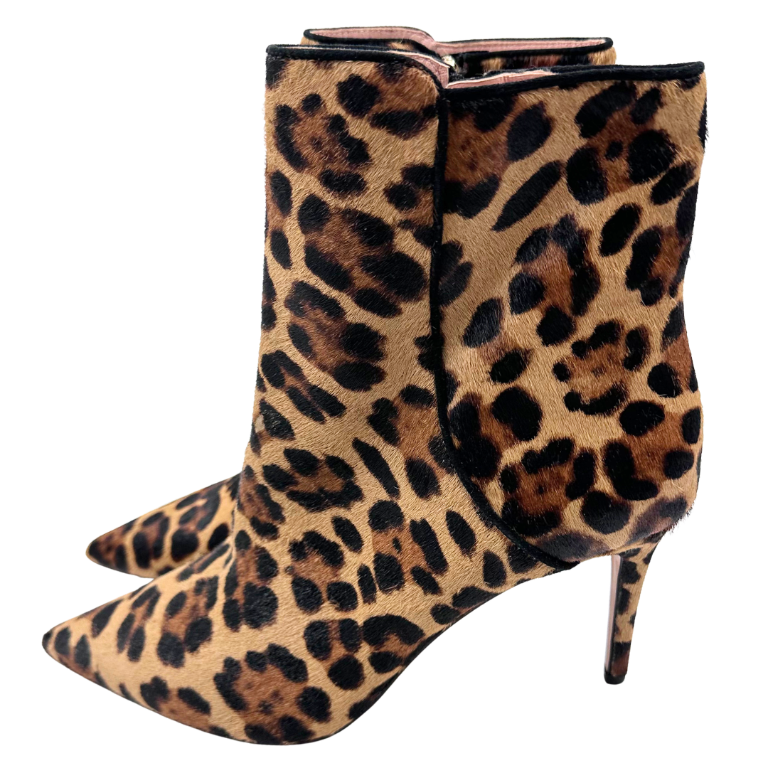 J Crew 10 Cheetah Calf Hair Booties