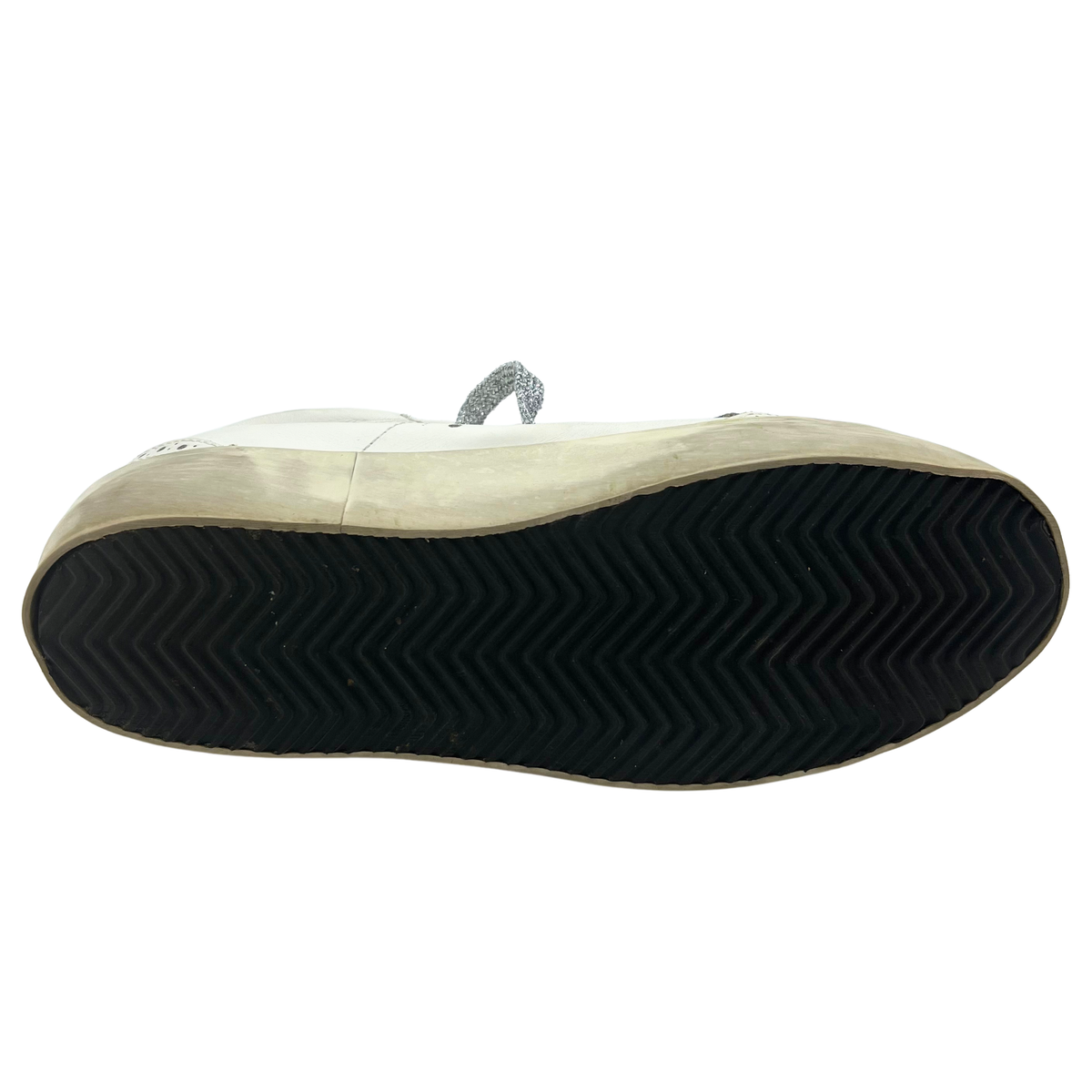 Golden Goose 8 Off White Leather Sneakers