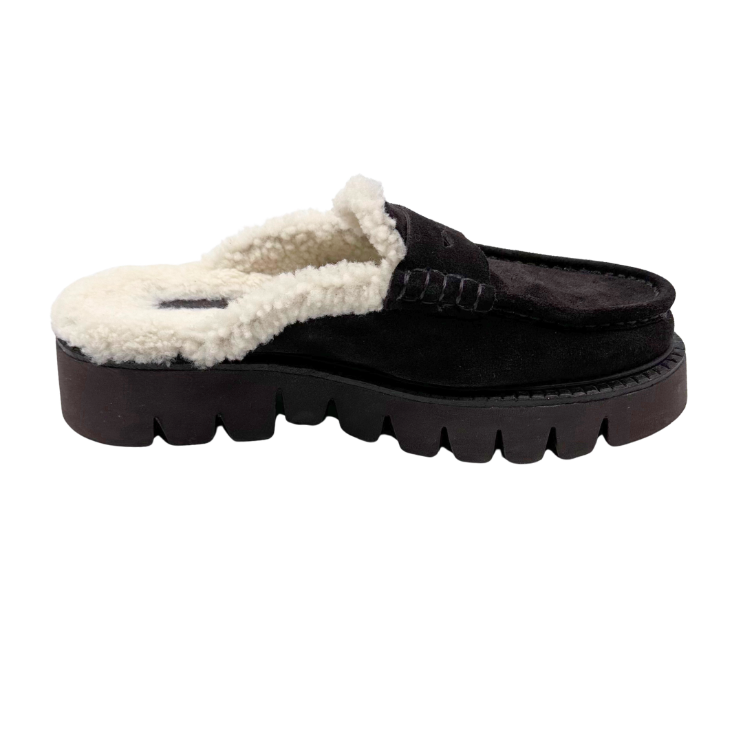 Pedro Garcia 8.5 Brown Shearling Flats