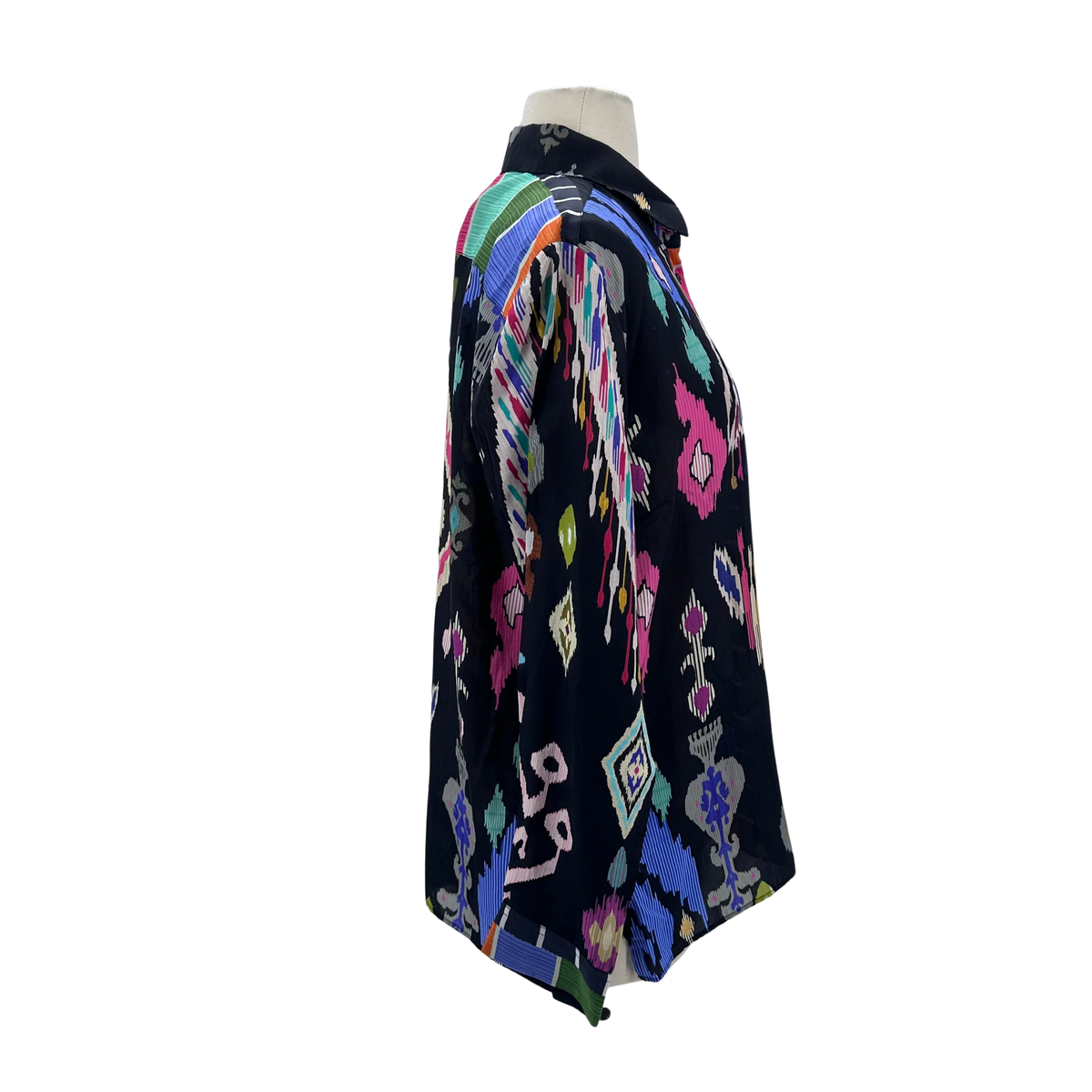 Vilagallo Black multi Button Down