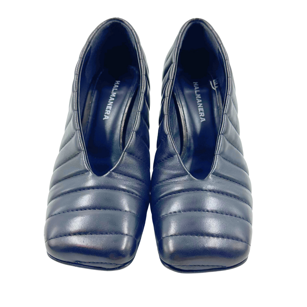 Halmanera 9 40 Black Leather Pumps