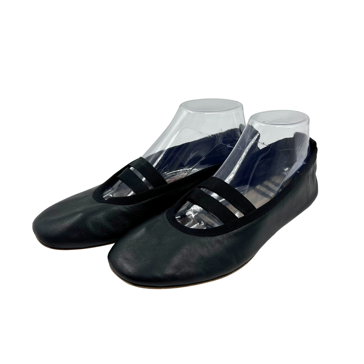 Burberry 8 39 Black Leather Ballet Flat