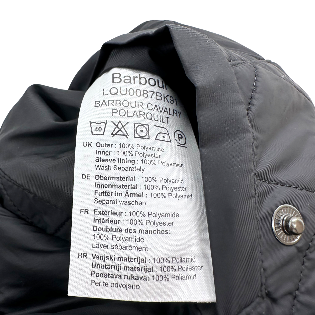 Barbour Black Jacket